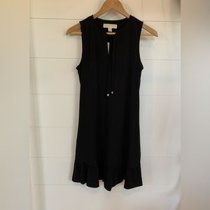 NWT Michael Kors Women Black Dress with Ruffle Bottom - Sm